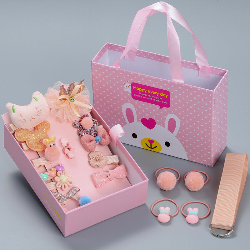 18 Pieces Set Korean Version Kids Hair Accessories Gift Box