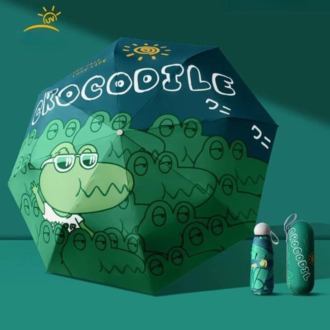 UV protection and rain dual use umbrella folding small portable pocket capsule shape umbrella (ALAUDDIN)
