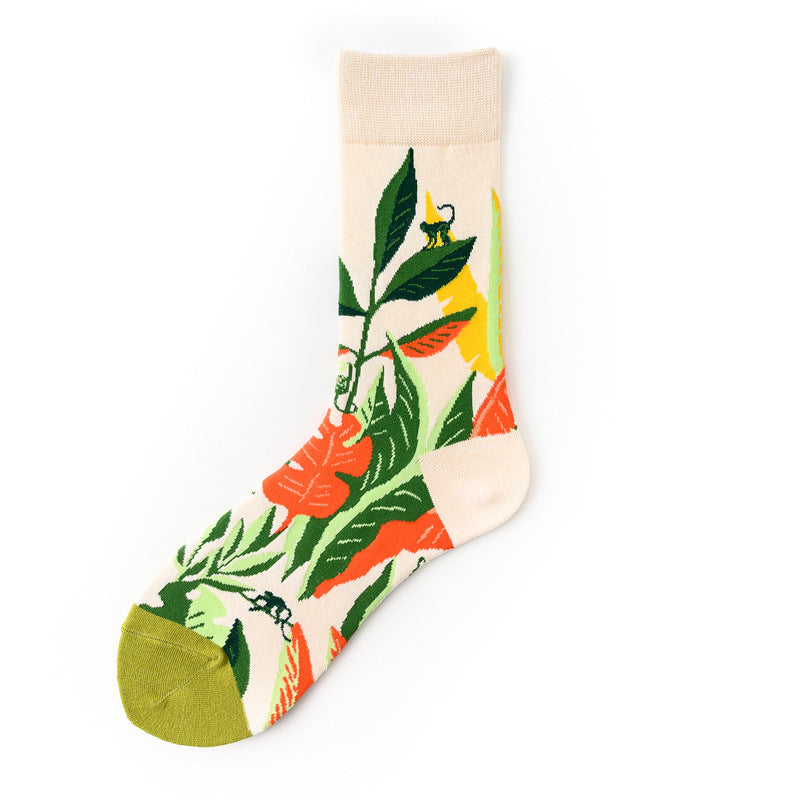 Winter Long Printed socks for men and women