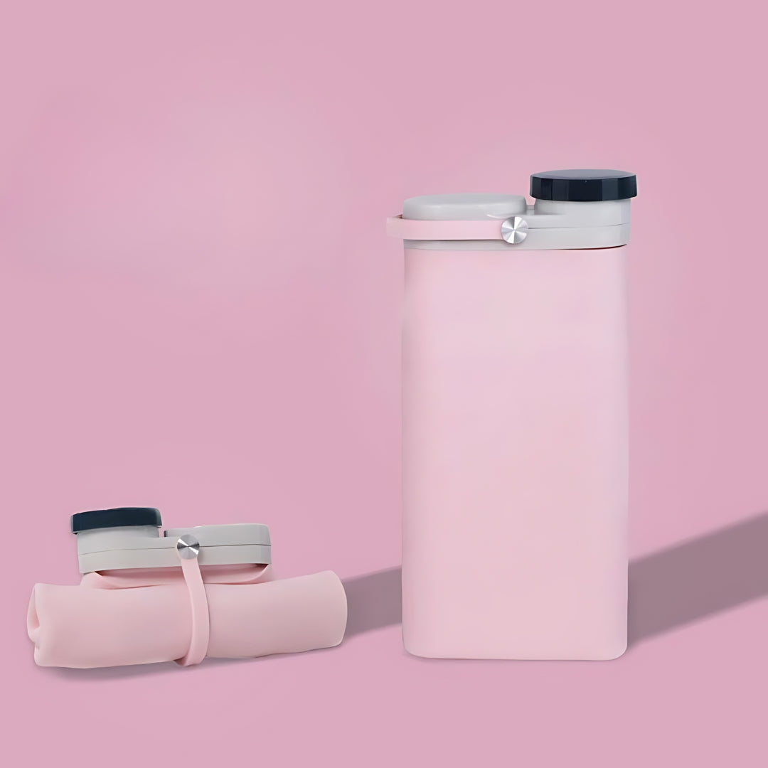 Collapsible water cups, silicone high temperature resistant folding cup for travel (ALAUDDIN)