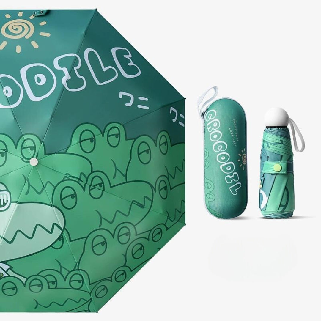 UV protection and rain dual use umbrella folding small portable pocket capsule shape umbrella (ALAUDDIN)