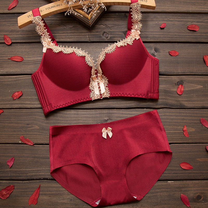 Women Seamless Royal Style Lingerie Female Set Push-Up Bra And Panty Sets