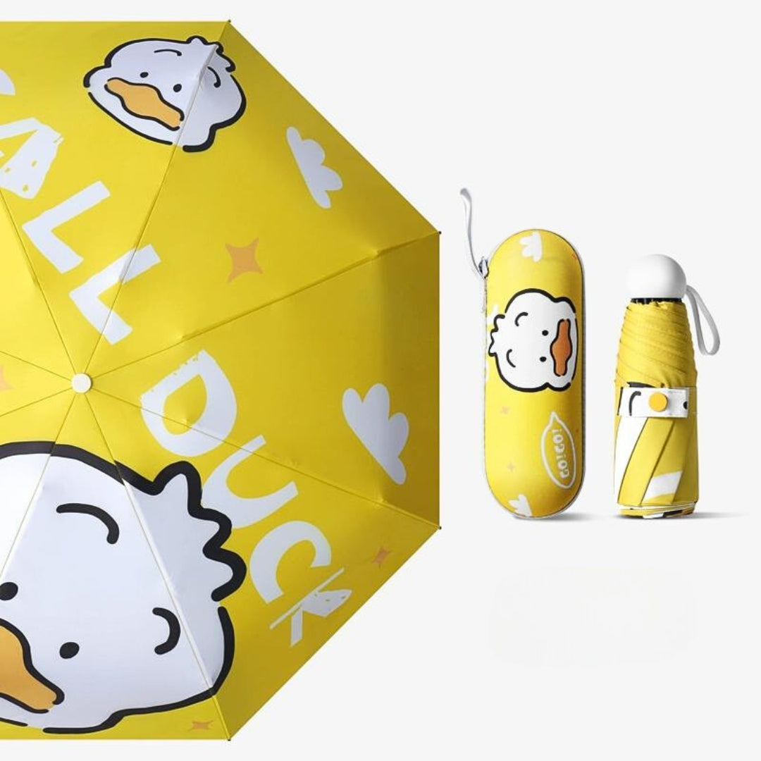 UV protection and rain dual use umbrella folding small portable pocket capsule shape umbrella (ALAUDDIN)