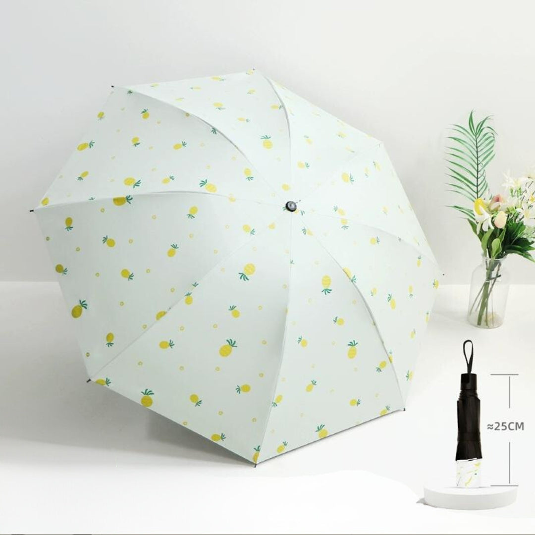 Carriable , Small print folding rain and sun umbrella (ALAUDDIN)