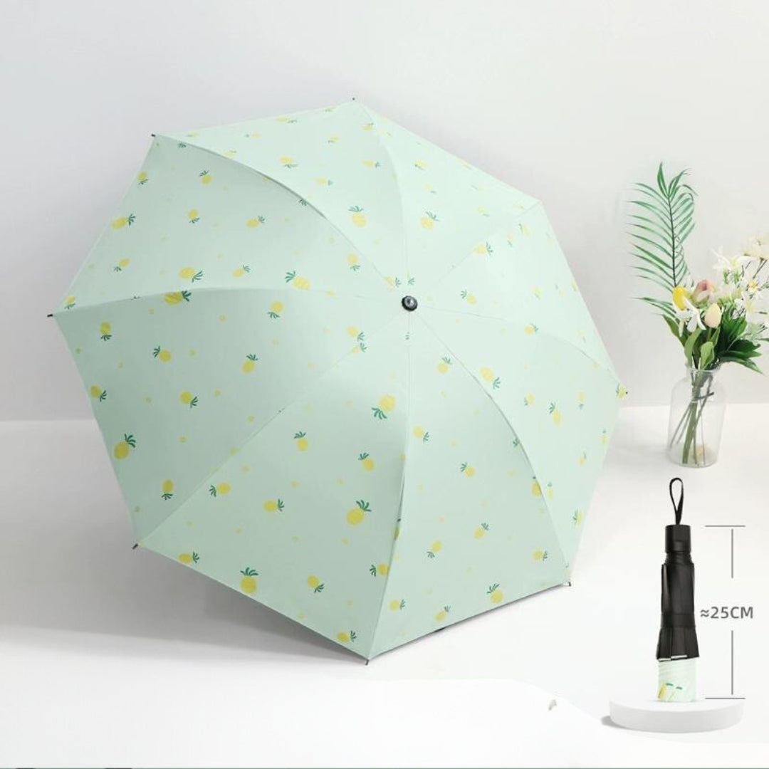 Carriable , Small print folding rain and sun umbrella (ALAUDDIN)