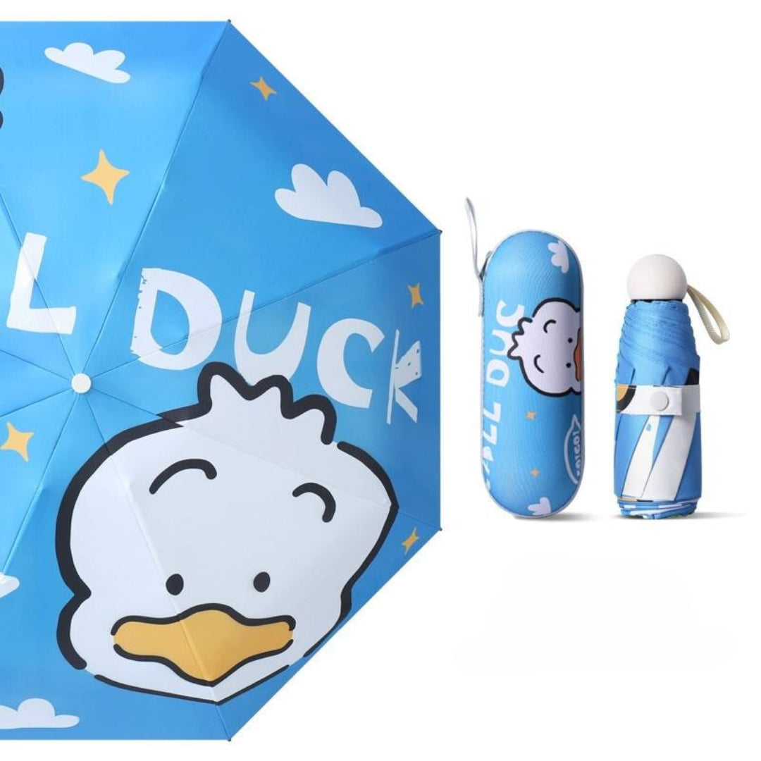 UV protection and rain dual use umbrella folding small portable pocket capsule shape umbrella (ALAUDDIN)