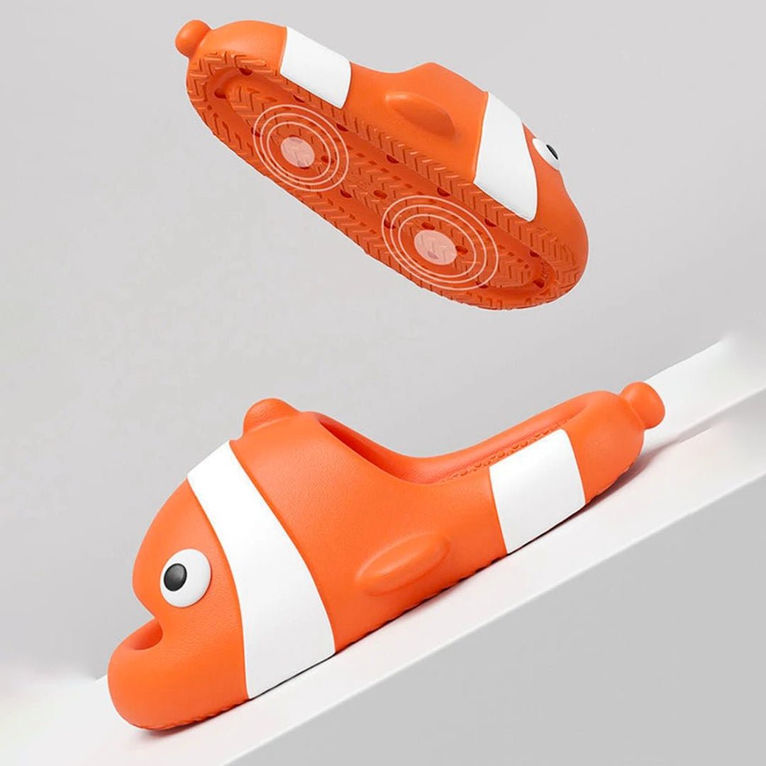 Clownfish Cartoon Funny Anti Slip Indoor & Beach Women Slippers