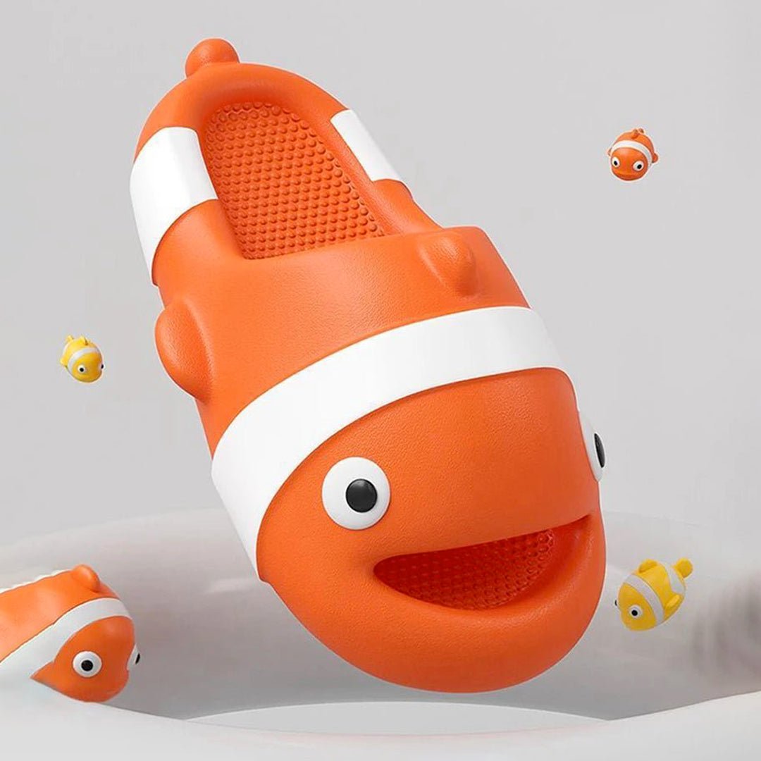 Clownfish Cartoon Funny Anti Slip Indoor & Beach Women Slippers