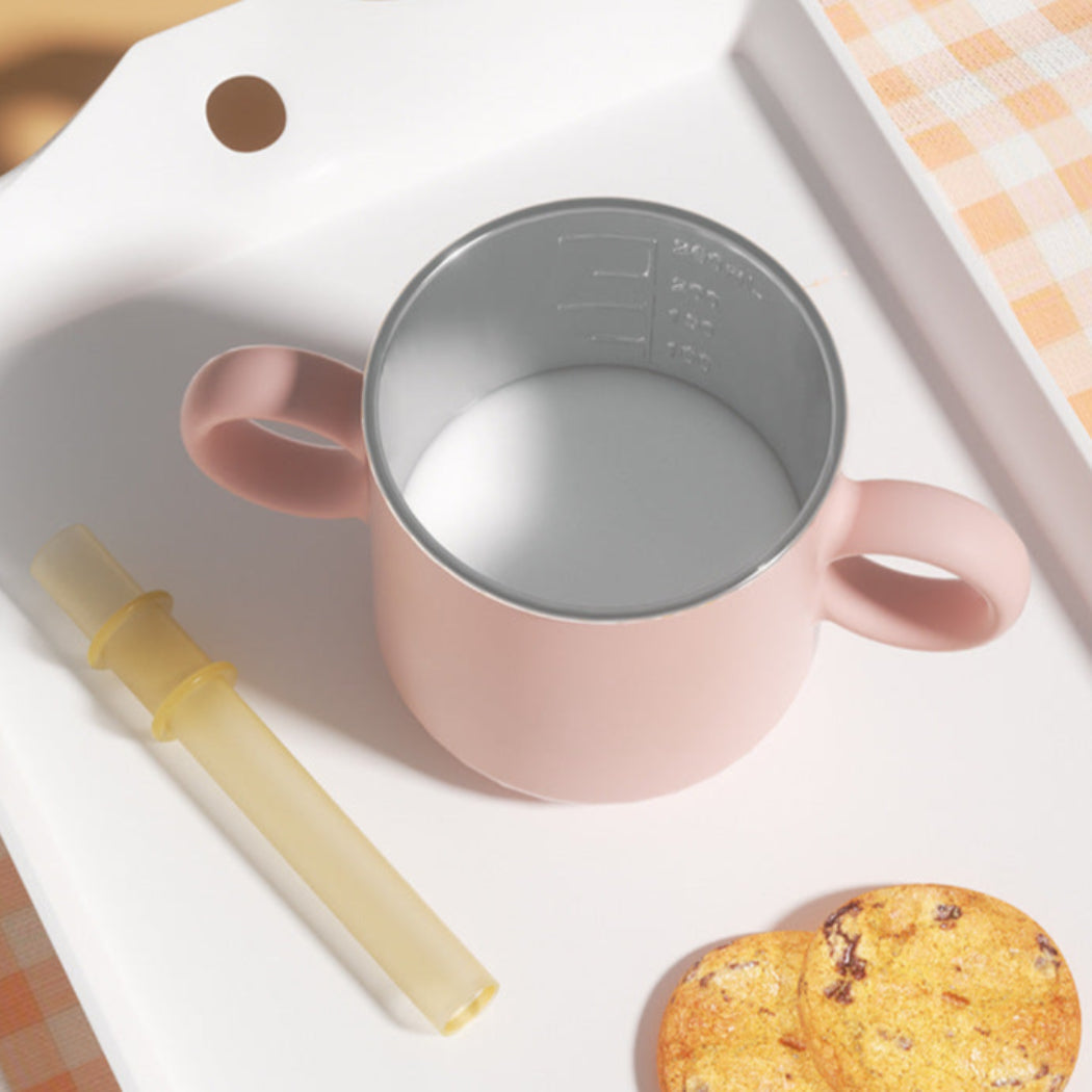 Children's Stainless Steel Water Cup With Straw cup