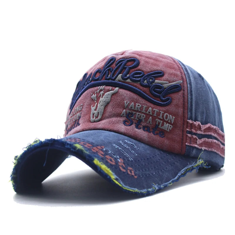 Casual summer washed denim cap (AZAD)