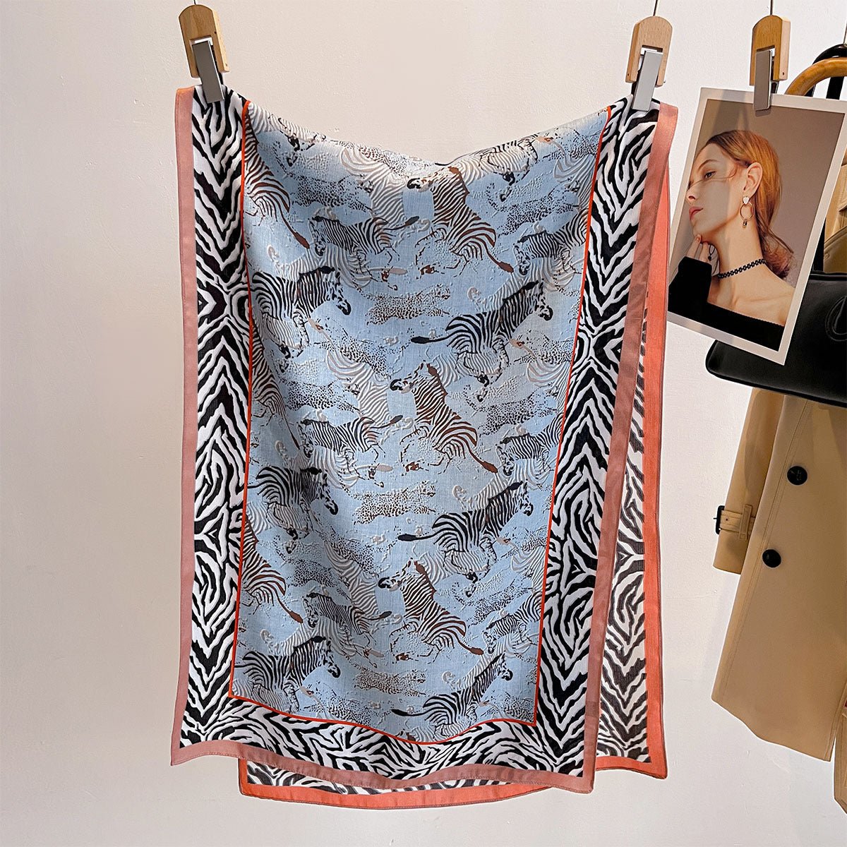 All Season Friendly Both Side Colorful Printed Women's Viscose Scarf