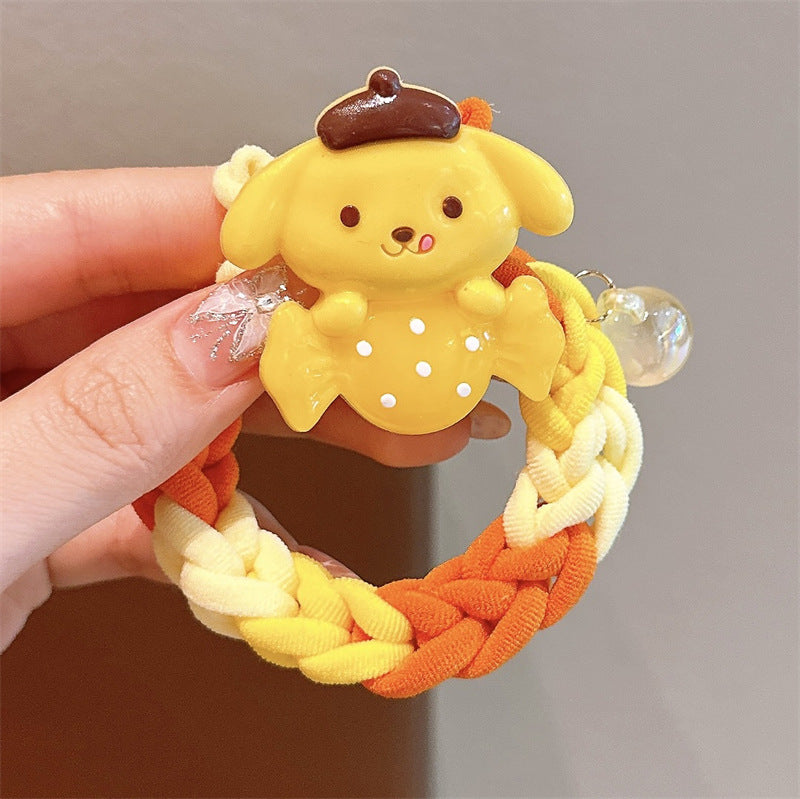 Children's Cartoon Braided Thick Hairband Set