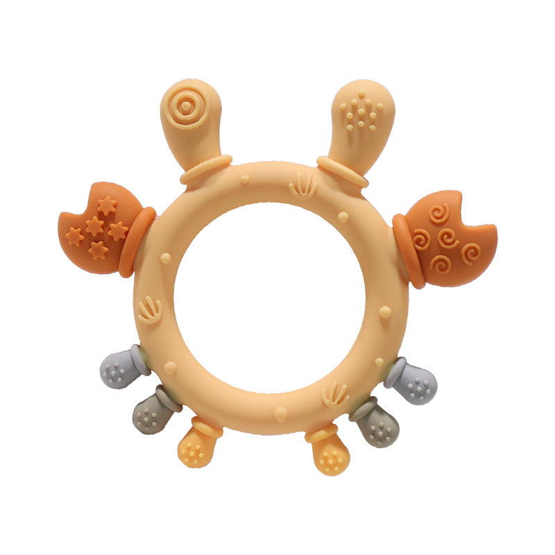 Attractive Crab Shaped Food Grade Silicone Teether for Baby