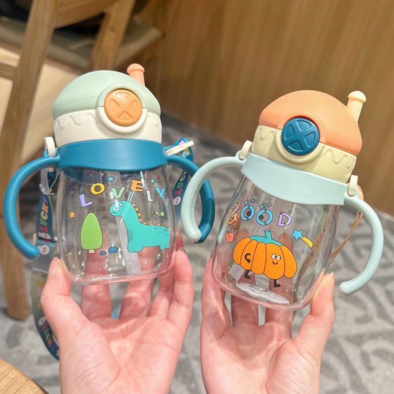 Children's Portable Cute Water Cup Mum Pot with scale