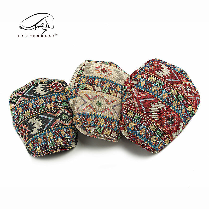 British retro ethnic style flat cap