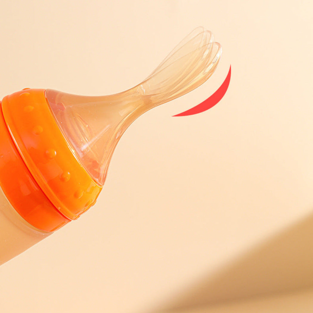 BBET Premium Quality Silicone Rice Paste Spoon Feeding Bottle for Kids