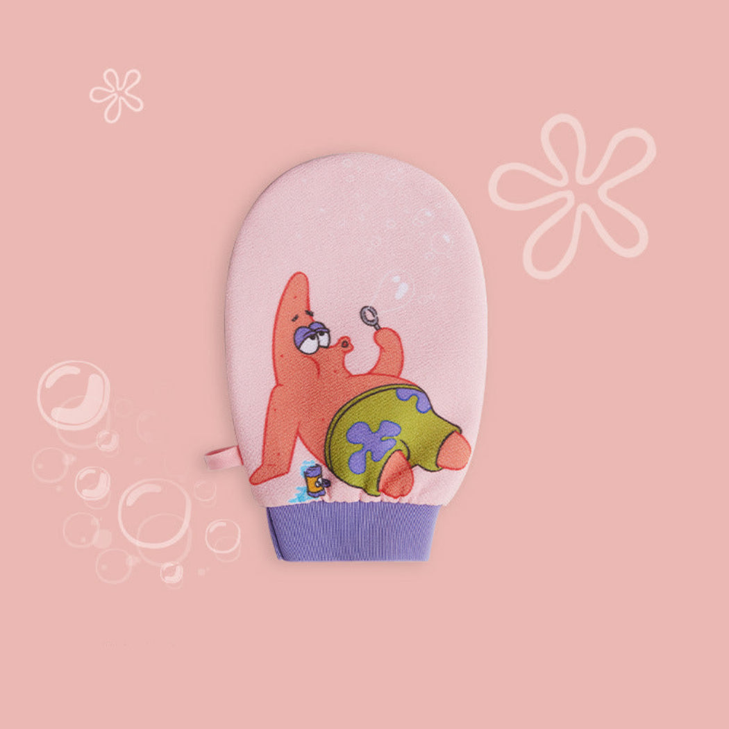 Cute Cartoon Gloves Style Rubbing Bath Towel for Children