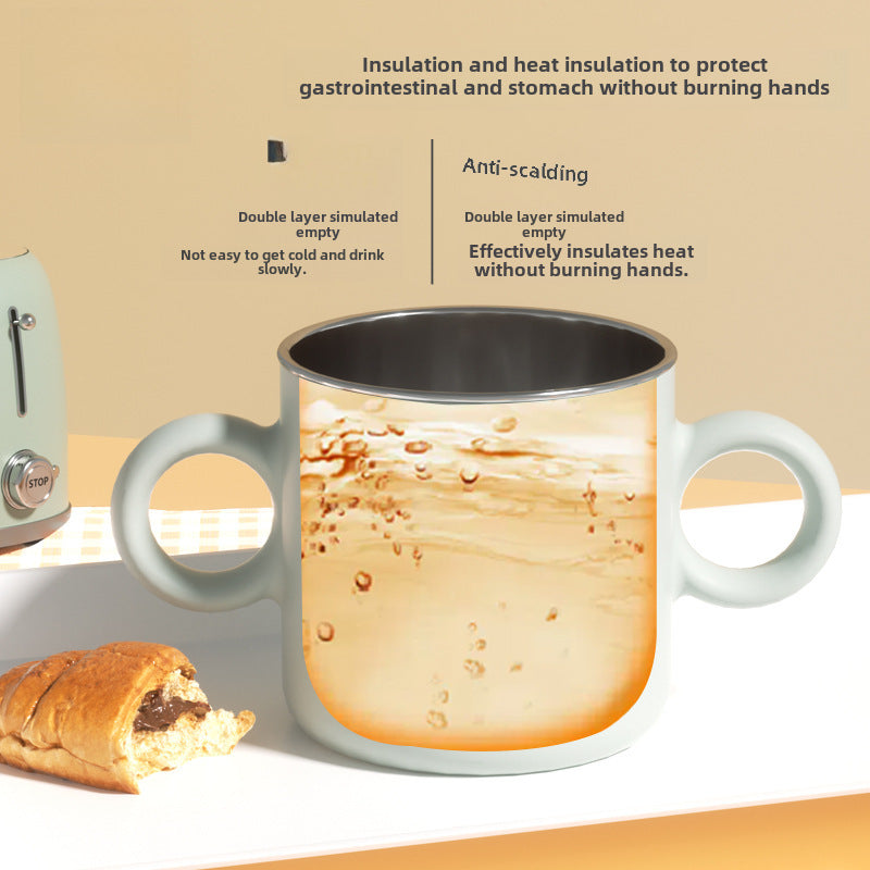 Children's Stainless Steel Water Cup With Straw cup