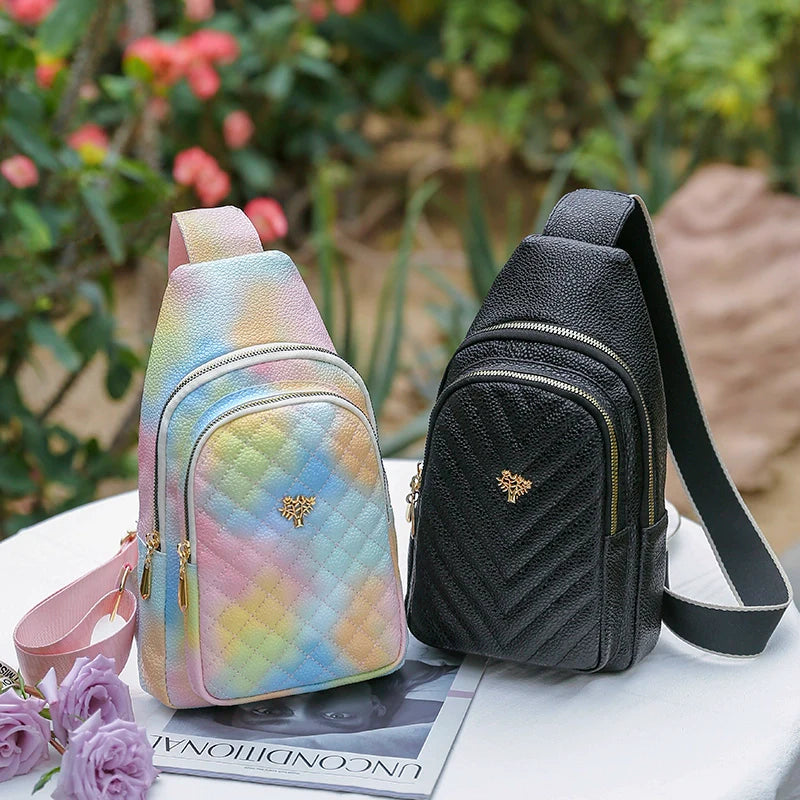 Celebrity chest bag women's gradient foreign style crossbody for travel bag (ALAUDDIN)