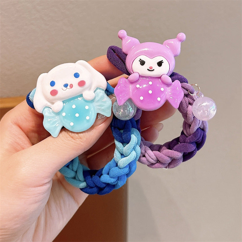 Children's Cartoon Braided Thick Hairband Set