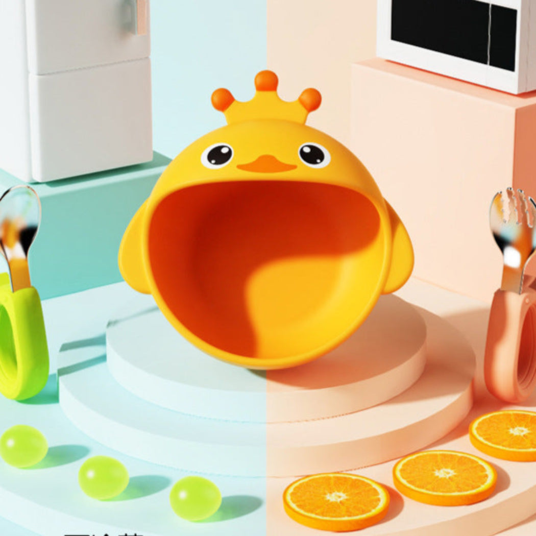Anti Fall Silicone Complementary Food Bowl for Children