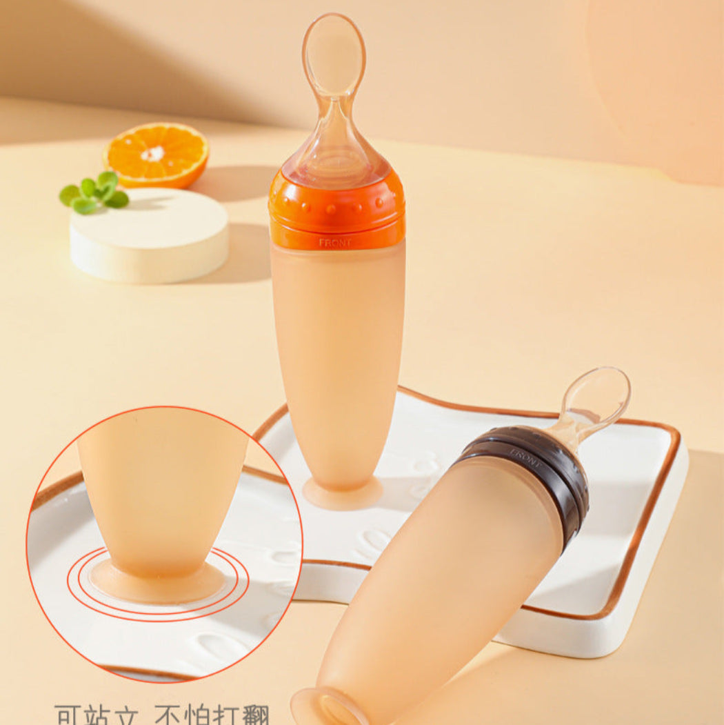 BBET Premium Quality Silicone Rice Paste Spoon Feeding Bottle for Kids