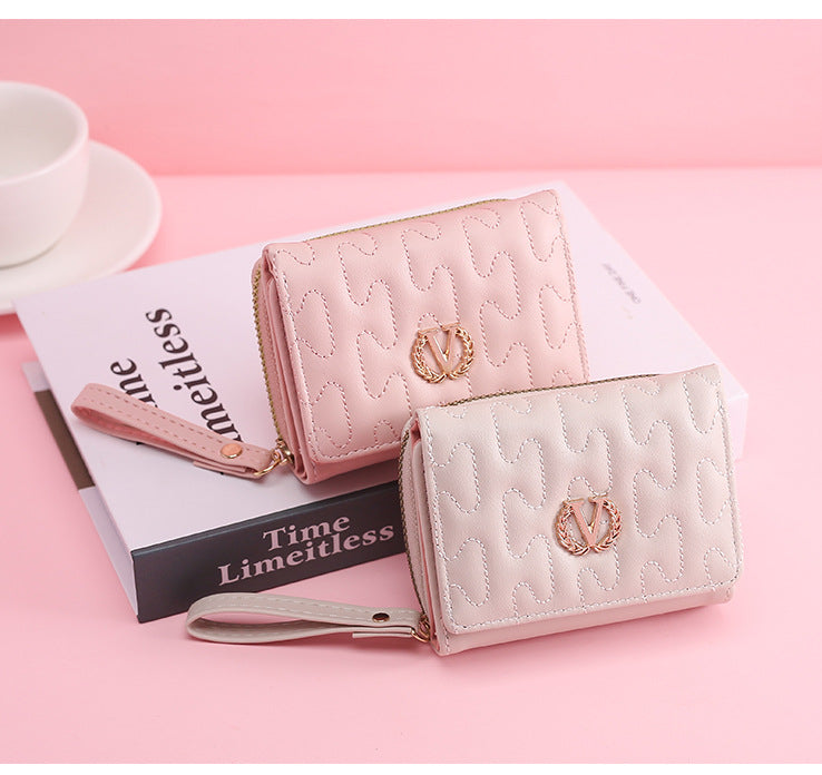 Women's Versatile Embroidery Premium Coin Purse Wallet