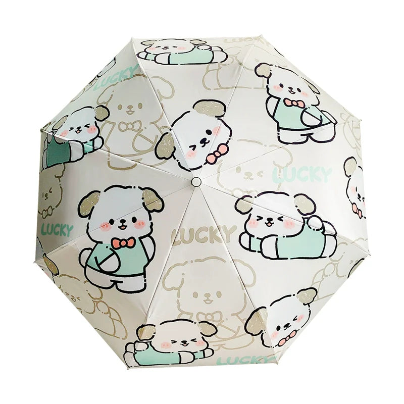 Anti-ultraviolet sun umbrella, portable folding parasols. (ALAUDDIN)