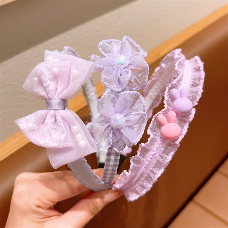 Bowknot Children's Cute cartoon hair Pressing Headband