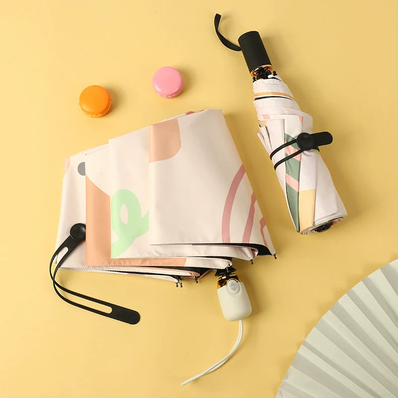 Anti-UV printed automatic functional small umbrella (ALAUDDIN)