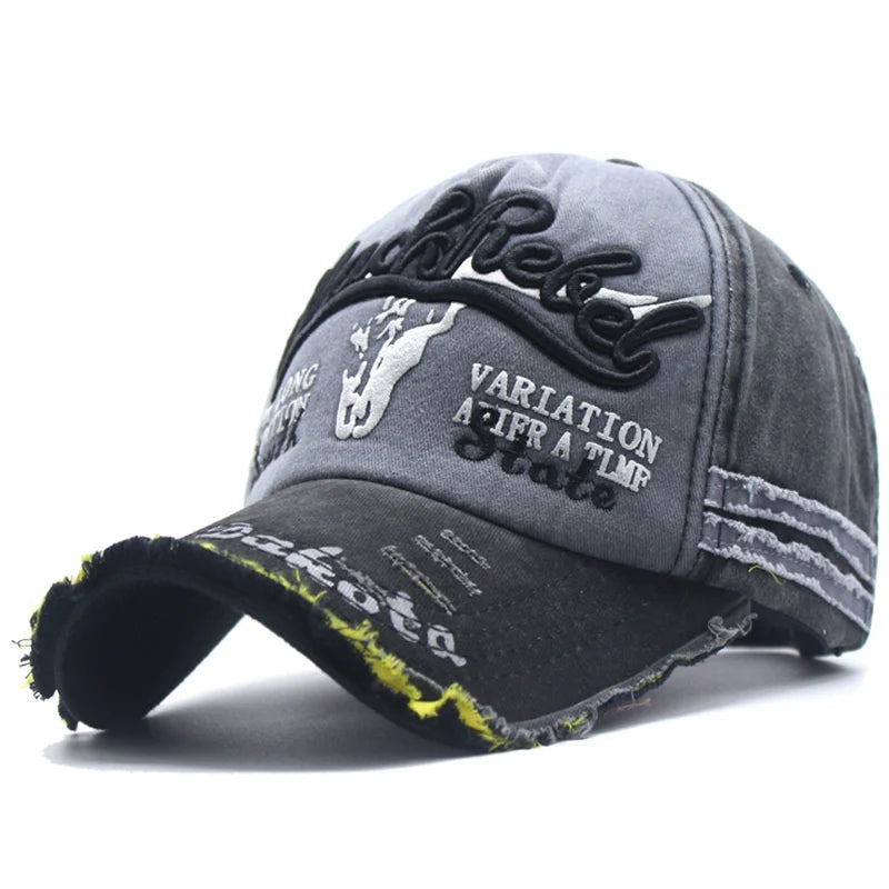 Casual summer washed denim cap (AZAD)