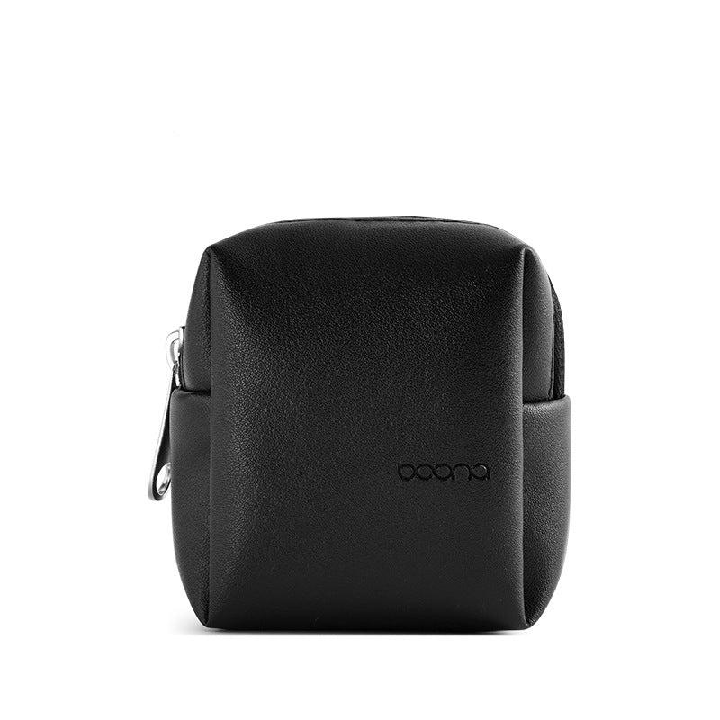 Baona leather mini portable multi-function digital storage bag