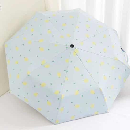 Carriable , Small print folding rain and sun umbrella (ALAUDDIN)