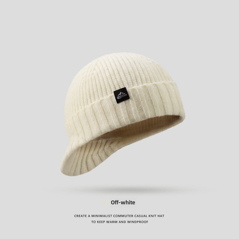 Winter Knitted Men's Outdoor Cotton Thickened Warm Woolen Cap