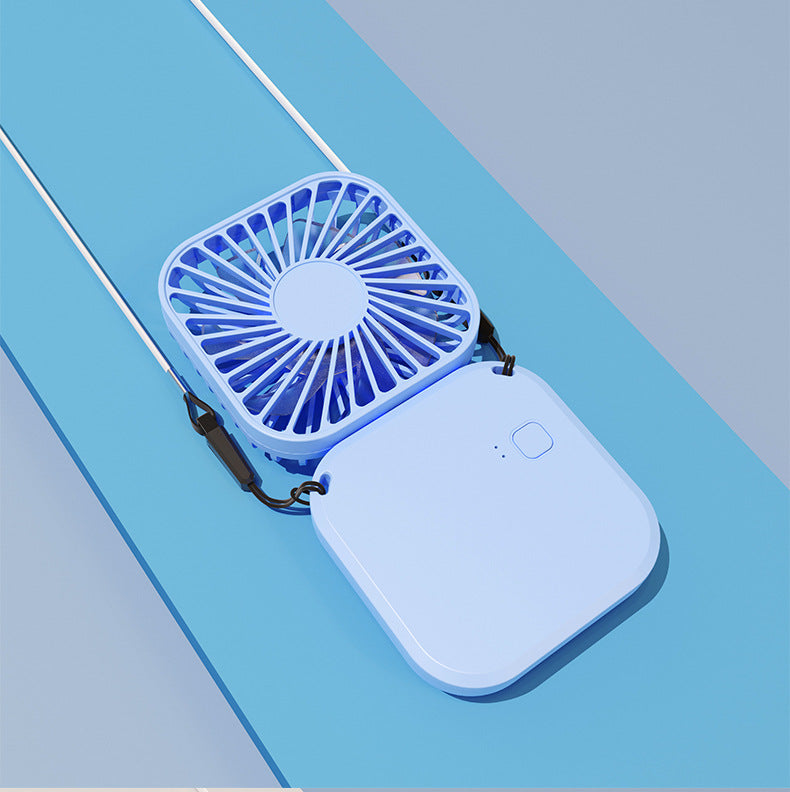 180 Degree Angle USB portable hand-held halter neck folding mini fan