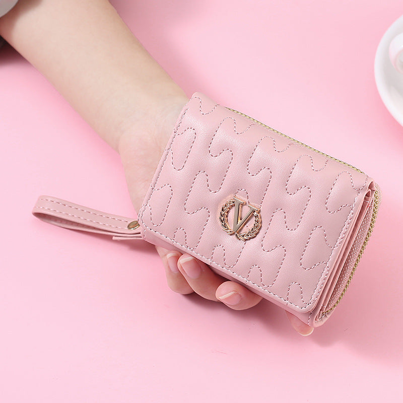 Women's Versatile Embroidery Premium Coin Purse Wallet