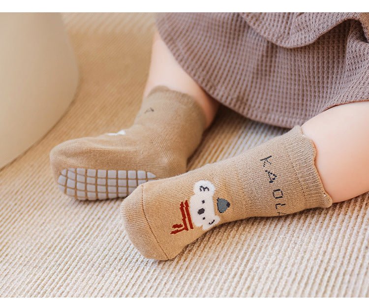 Winter Boneless Warm Baby Socks With Non-Slip Palm Pad