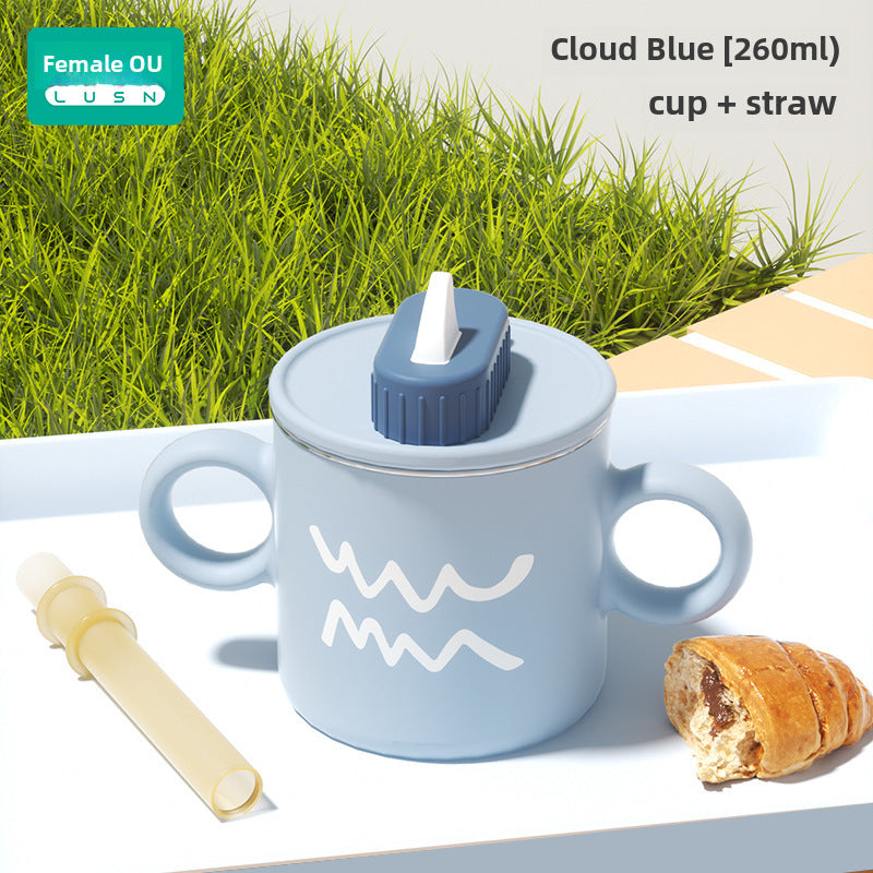 Children's Stainless Steel Water Cup With Straw cup