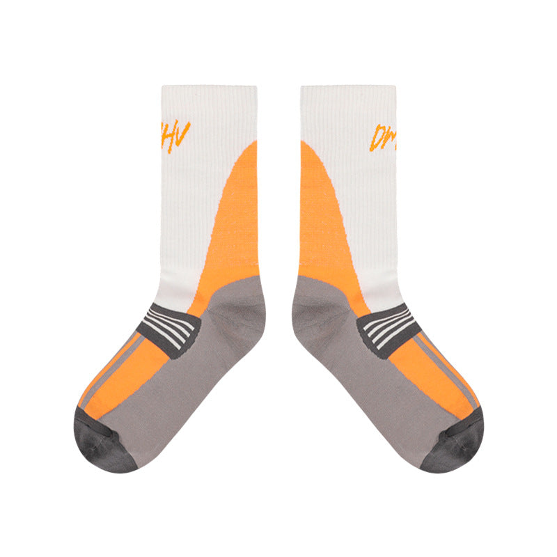 Autumn and winter sports mid-tube cotton socks