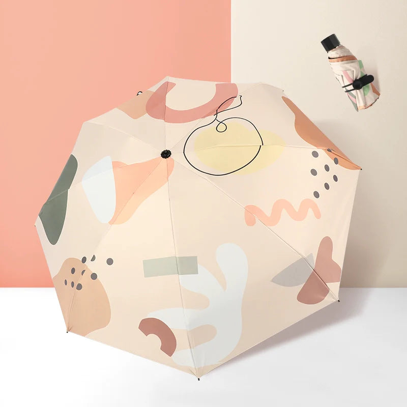 Anti-UV printed automatic functional small umbrella (ALAUDDIN)
