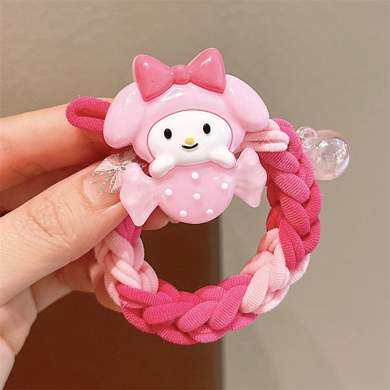 Children's Cartoon Braided Thick Hairband Set
