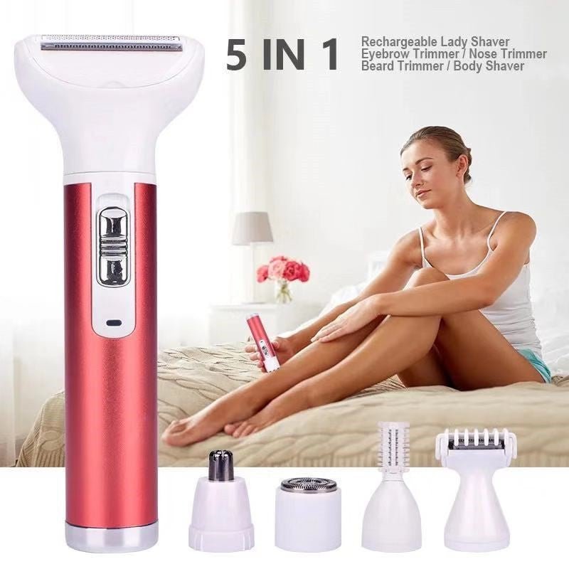 Women's Five-in-One Private Hair Trimmer Shaver Electric Epilator