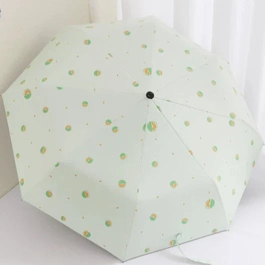 Carriable , Small print folding rain and sun umbrella (ALAUDDIN)