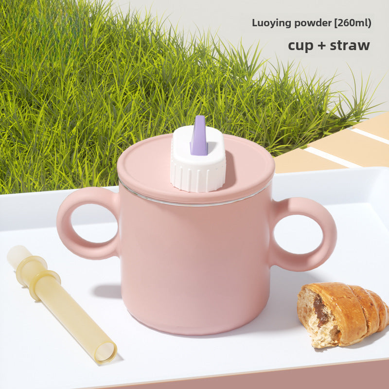 Children's Stainless Steel Water Cup With Straw cup