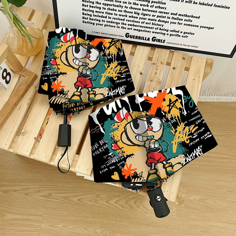 Creative Automatic Folding Umbrella for All season (ALAUDDIN)