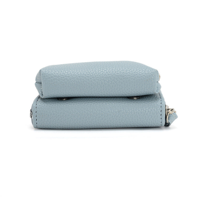Women's Thin Compact Clutch Style Coin Purse Wallet