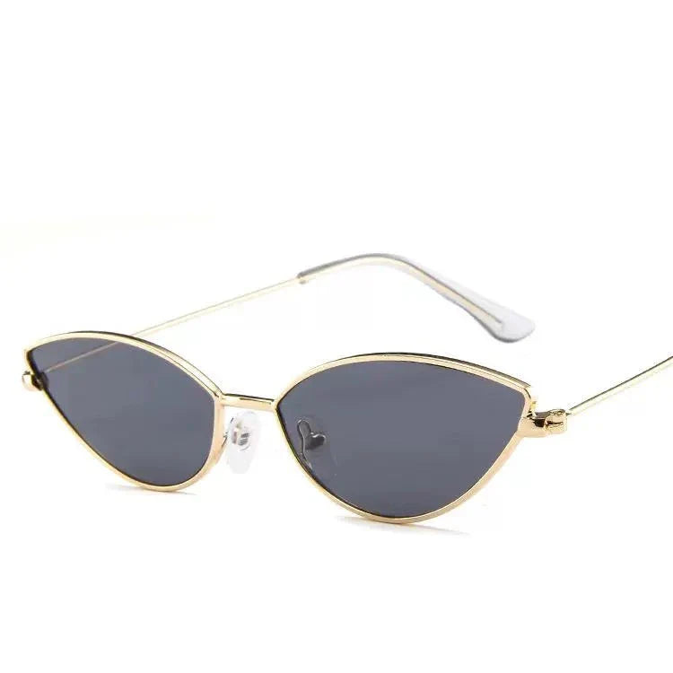 Cat-eye shape light sunglasses, metal small-frame colorful sunglasses (ALAUDDIN)
