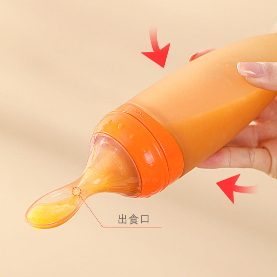 BBET Premium Quality Silicone Rice Paste Spoon Feeding Bottle for Kids