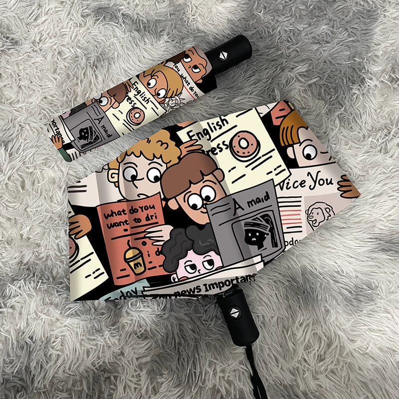 Creative Automatic Folding Umbrella for All season (ALAUDDIN)