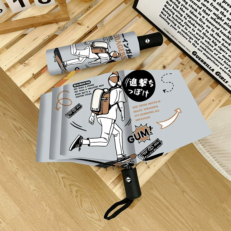 Creative Automatic Folding Umbrella for All season (ALAUDDIN)